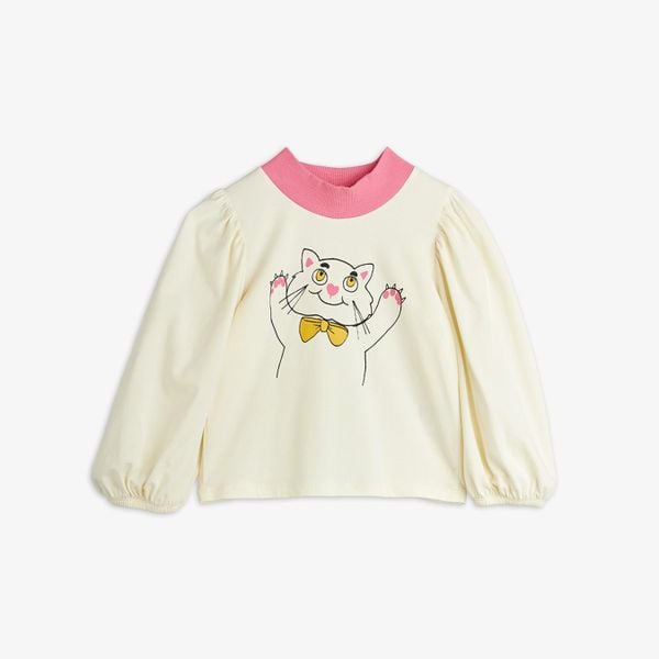 Cat balloon sleeve top