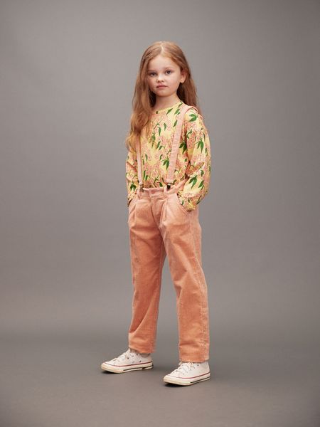 Clover corduroy suspender trousers