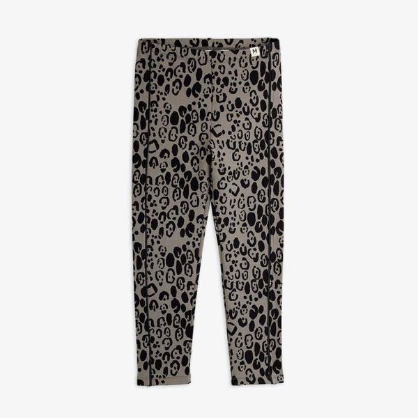 Leopard brushed jersey leggings