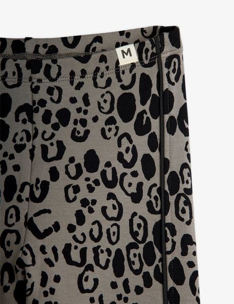 Leopard brushed jersey leggings