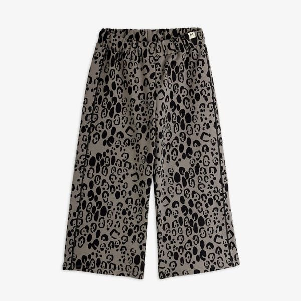 Leopard brushed jersey trousers