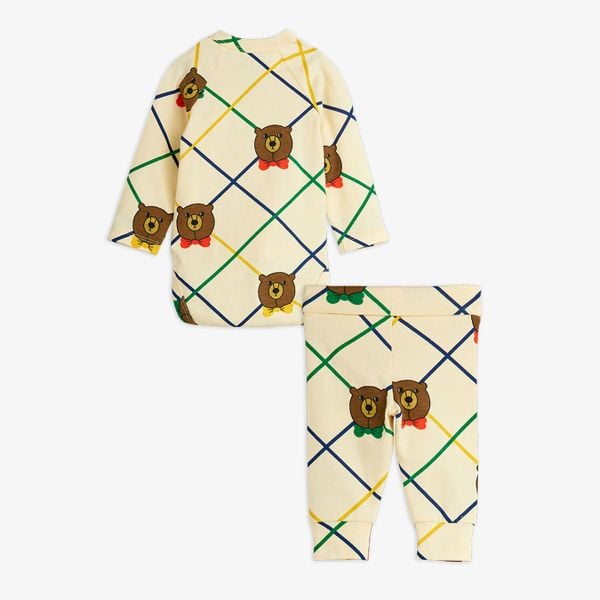 Bear check Newborn set