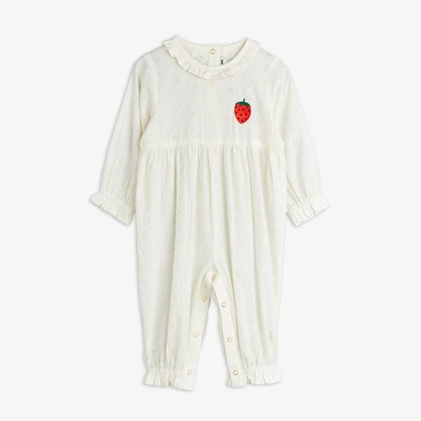 Strawberry schiffli jumpsuit
