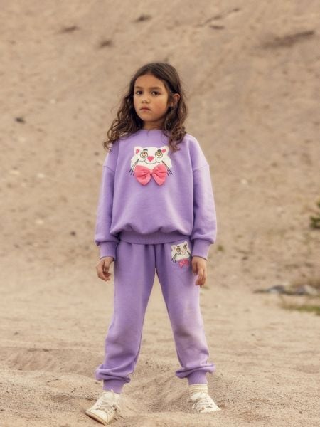 Cat chenille sweatpants