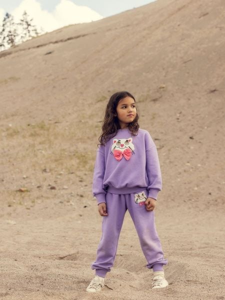 Cat chenille sweatpants