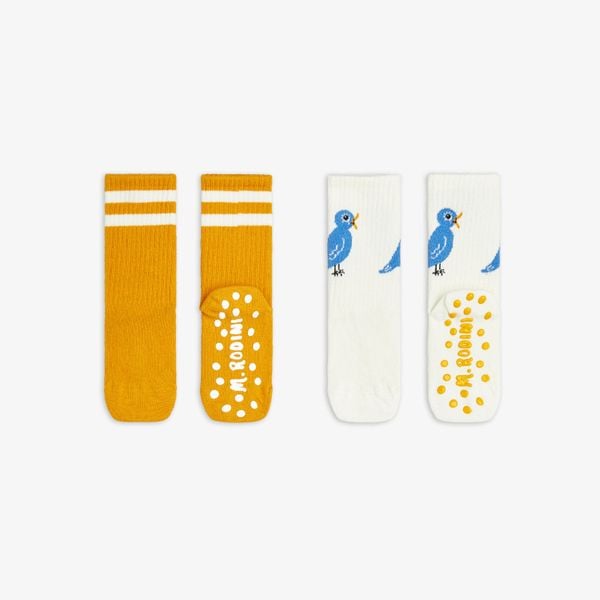 Bird 2-pack anti-slip socks