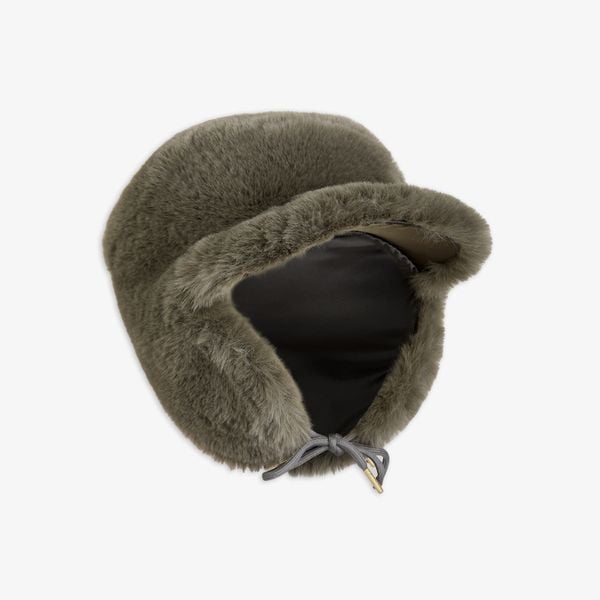 Faux fur cap