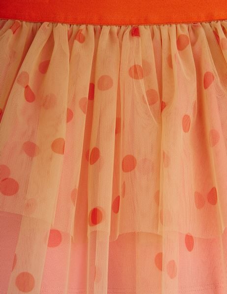 Dotted tulle skirt