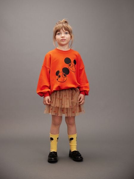 Dotted tulle skirt