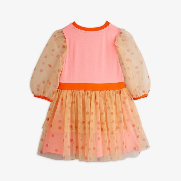 Dotted tulle dress Pink | Mini Rodini