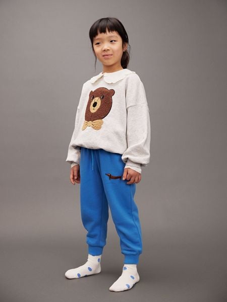 Dog embroidered sweatpants