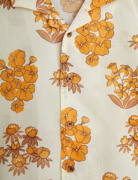 Wild flowers woven shirt 