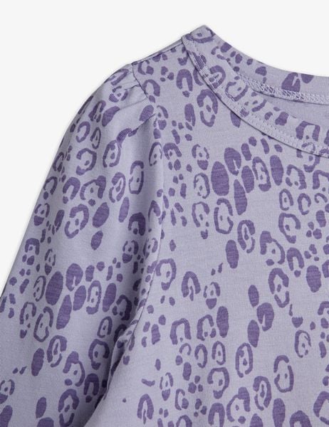 Mini Leopard Long Sleeve Dress