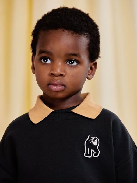 Panther Patch Collar Sweatshirt