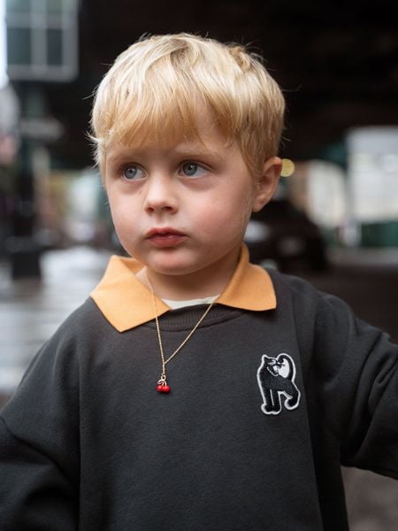 Panther Patch Collar Sweatshirt