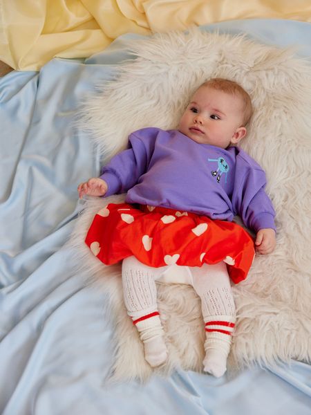 Hearts Woven Balloon Skirt