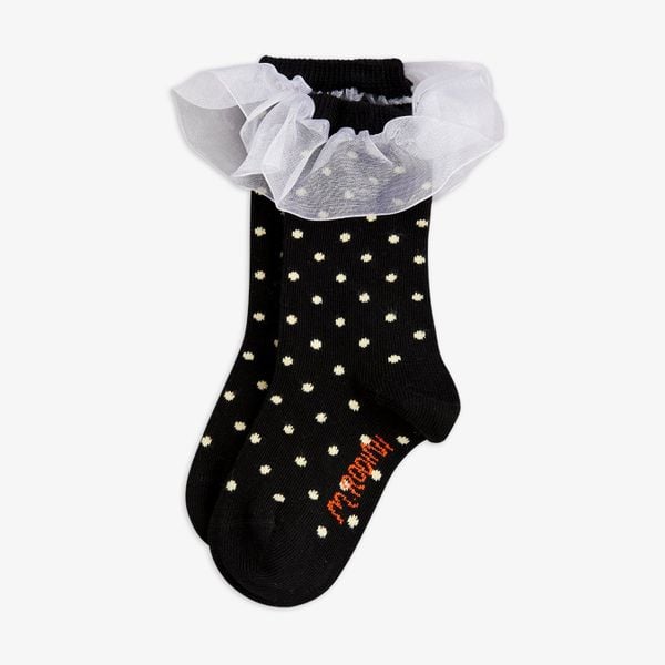 Polka Dot Frill Socks