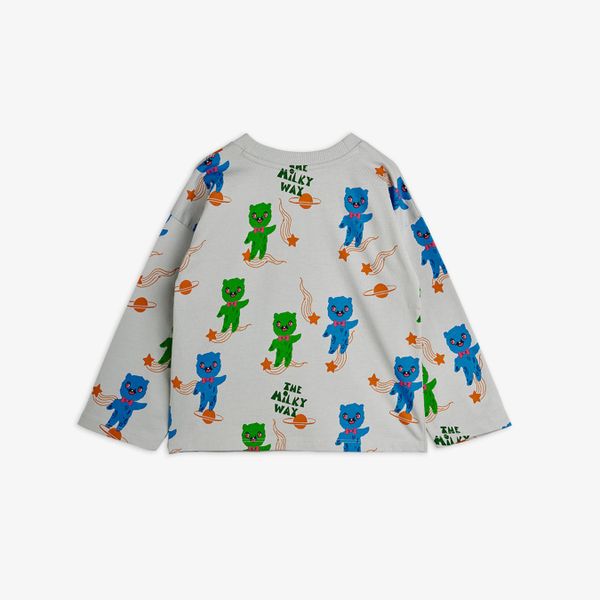 Aliens Print Long Sleeve T-Shirt