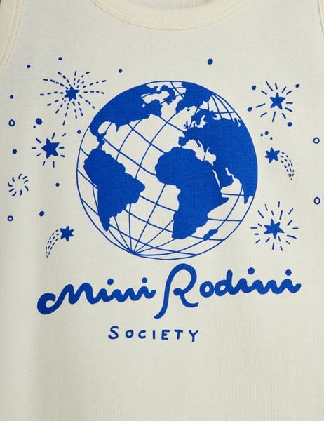 Mini Rodini Society Tank Top White | Mini Rodini