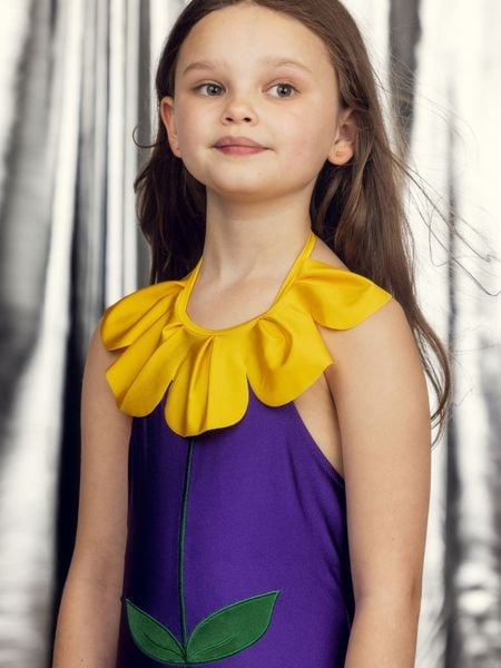 Flower Halterneck Swimsuit