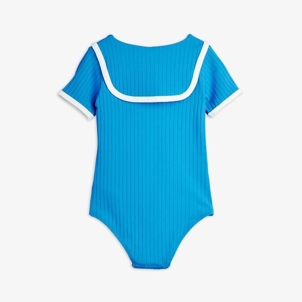 Travel Agency Patch Collar Swimsuit