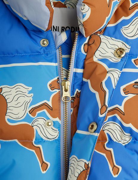 Horse Print Puffer Vest