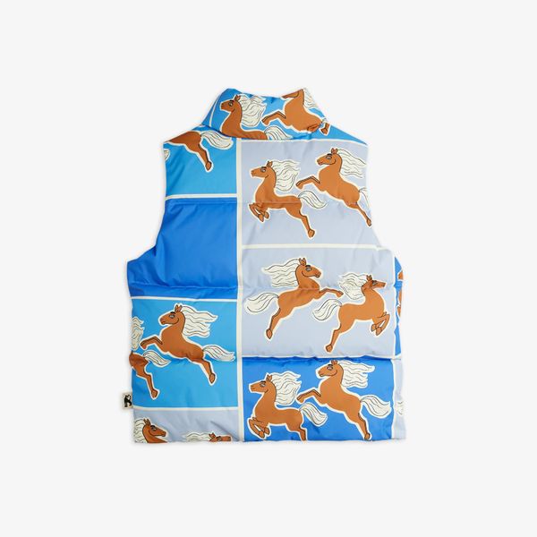 Horse Print Puffer Vest