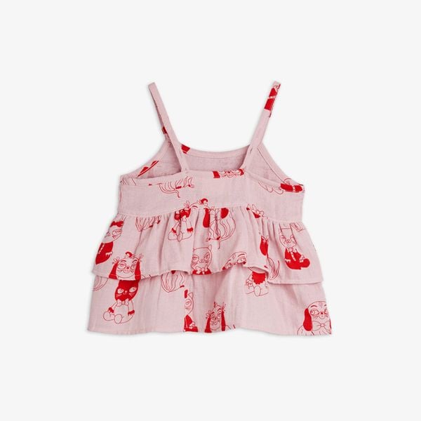 Minibabies Woven Frill Tank Top