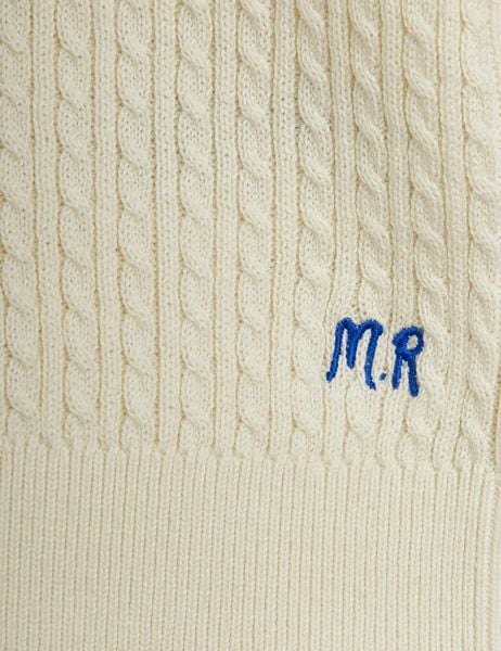 Cable Knit Polo Shirt