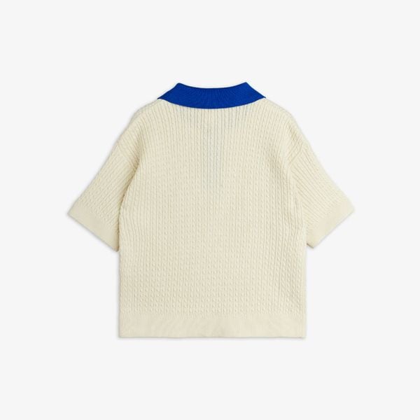 Cable Knit Polo Shirt