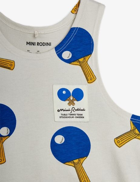 Table Tennis Print Tank Top