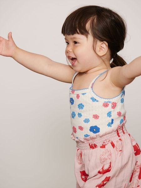 Flowers Pointelle Tank Top