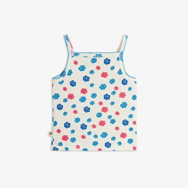 Flowers Pointelle Tank Top