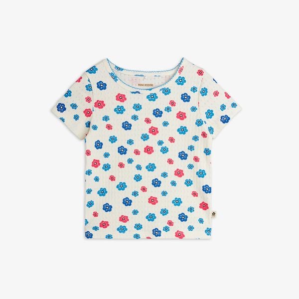 Flowers Pointelle T-shirt