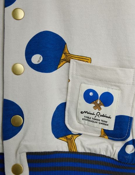 Table Tennis Reversible Baseball Cardigan