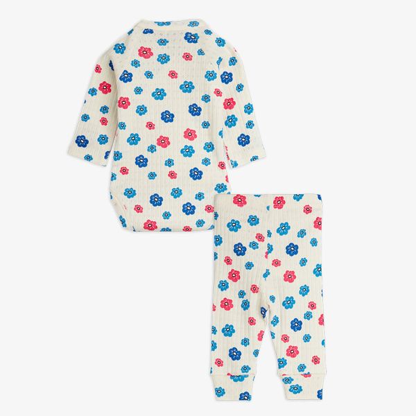 Flowers Pointelle Baby Set
