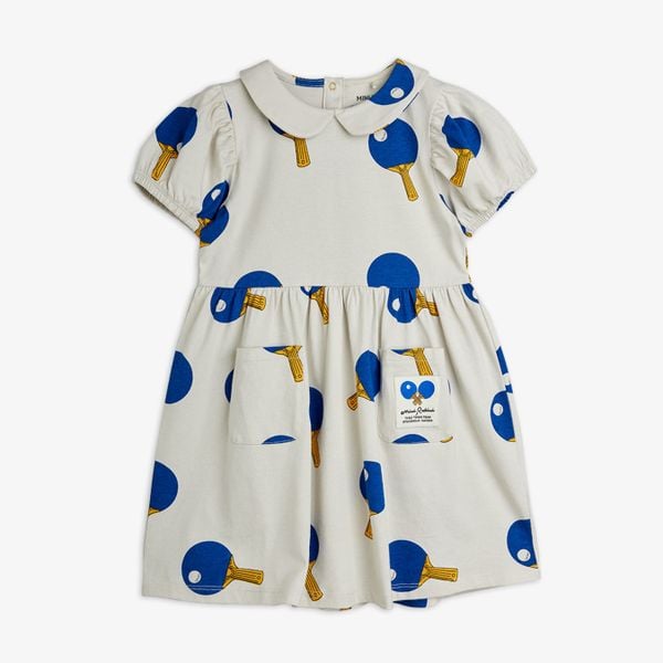 Table Tennis Print Dress