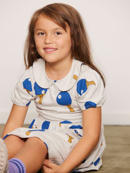 Table Tennis Print Dress