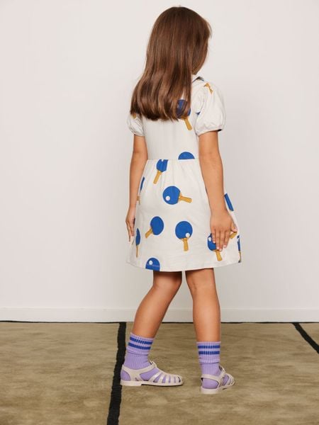 Table Tennis Print Dress
