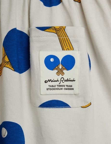 Table Tennis Print Dress