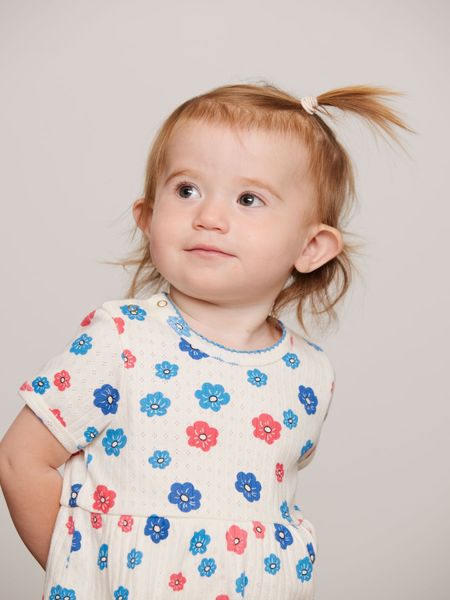 Flowers Pointelle Dress