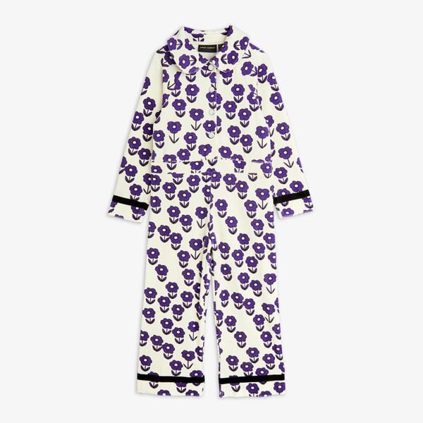 Spaceflower velour jumpsuit