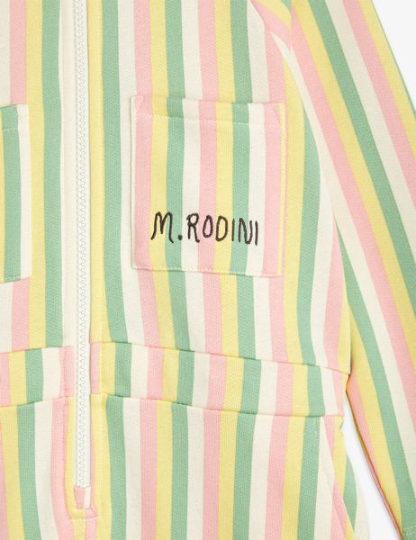 Pastelle stripe sweat jumpsuit