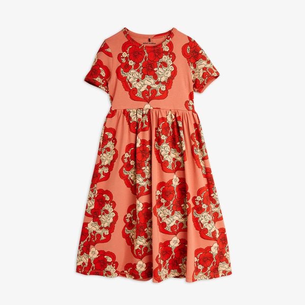 Flowers Dress Red