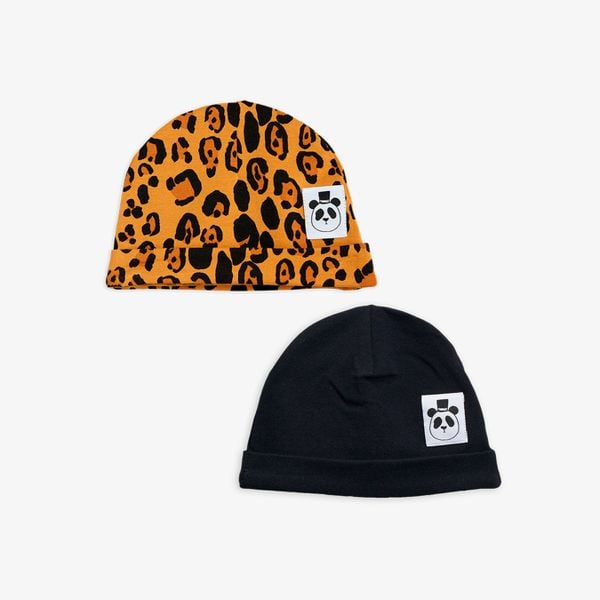 2-pack Basic Leopard Baby Beanie