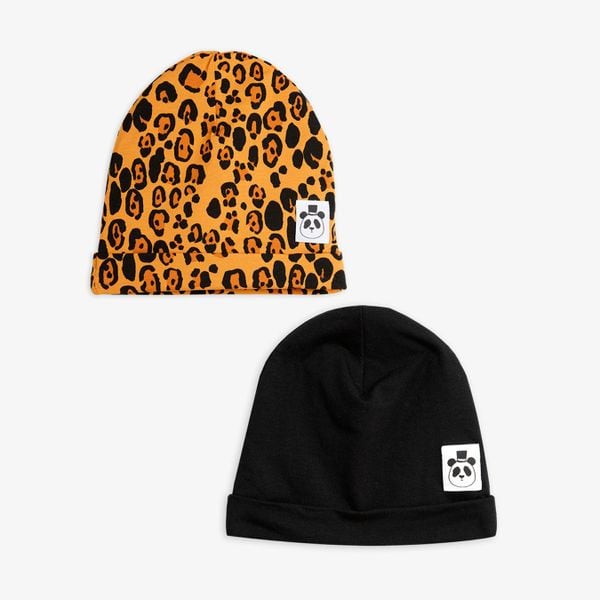 2-pack Basic Leopard Beanie