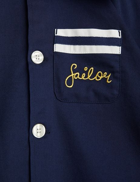 Sailor Woven Shirt Blue