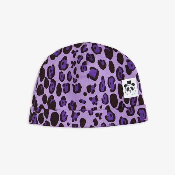 Leopard Beanie Purple