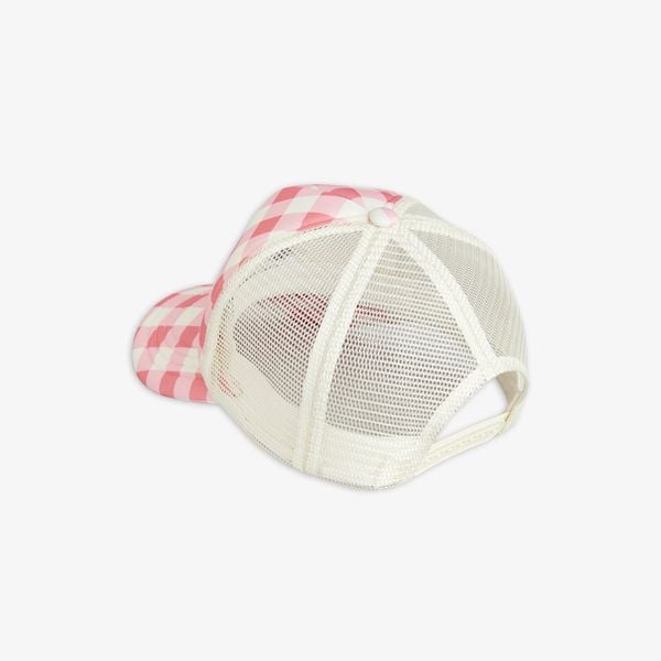 Panda Gingham Check Cap