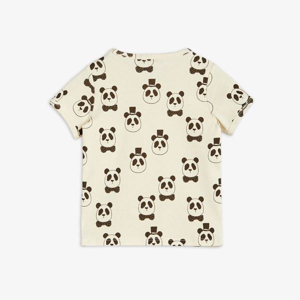 Panda Kids T-shirt Offwhite | Mini Rodini